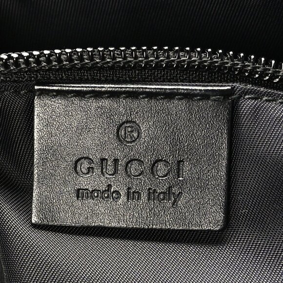 Authentic Gucci GG Plus Large Crossbody Bag Messenger Web Canvas Black Mens - Picture 10 of 11